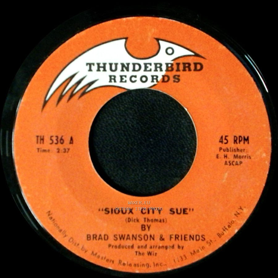 Brad Swanson & Friends - It's A Sin To Tell A Lie / Sioux City Sue side B