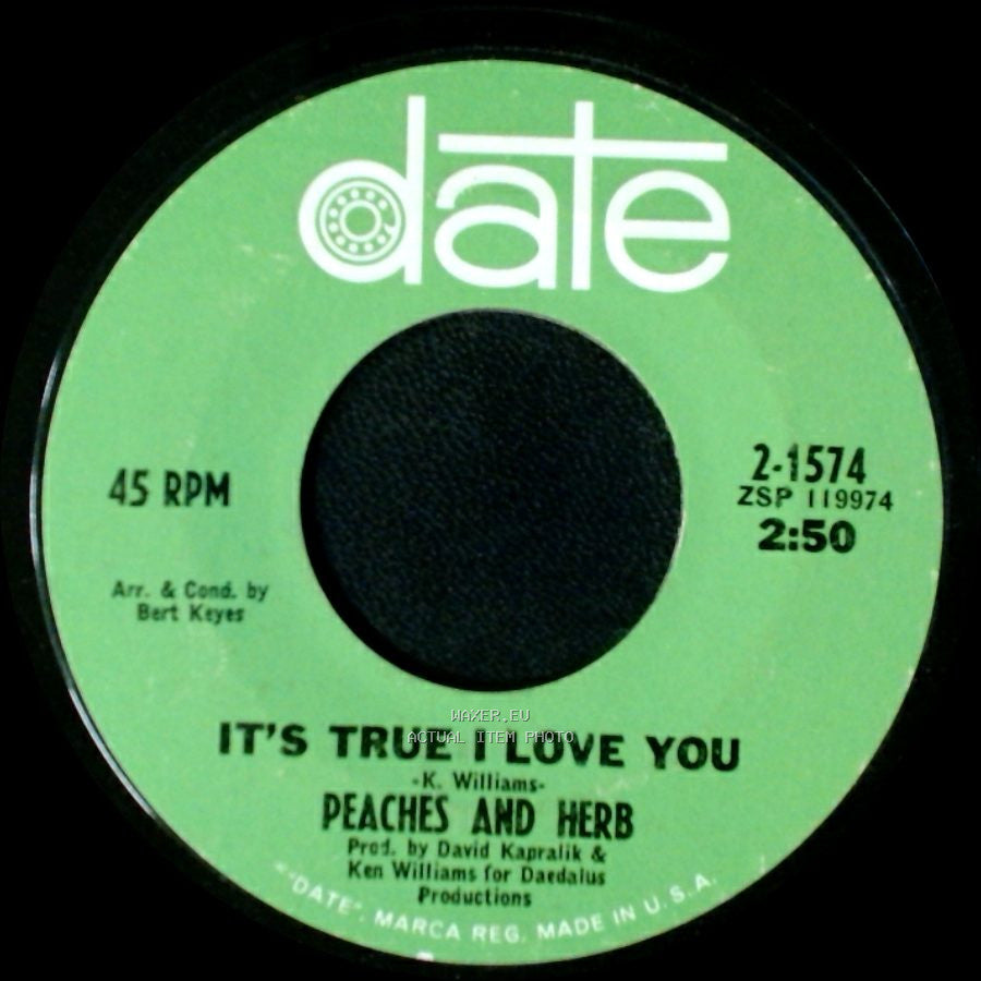 Peaches And Herb - Love Is Strange / It's True I Love You side B