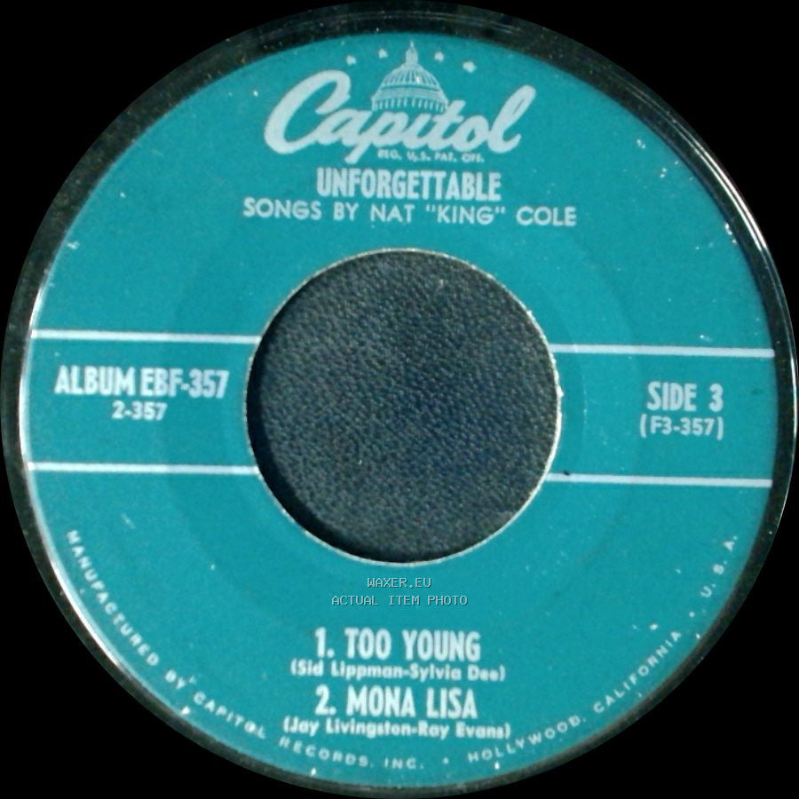 Nat "King" Cole - Unforgettable Songs By Nat "King" Cole / Unforgettable side A
