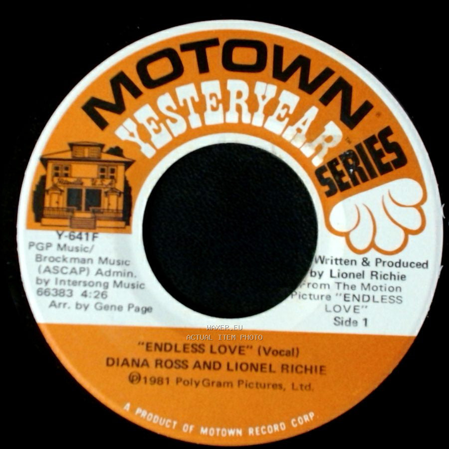 Diana Ross And Lionel Richie - Endless Love / Endless Love (Instrumental) side A