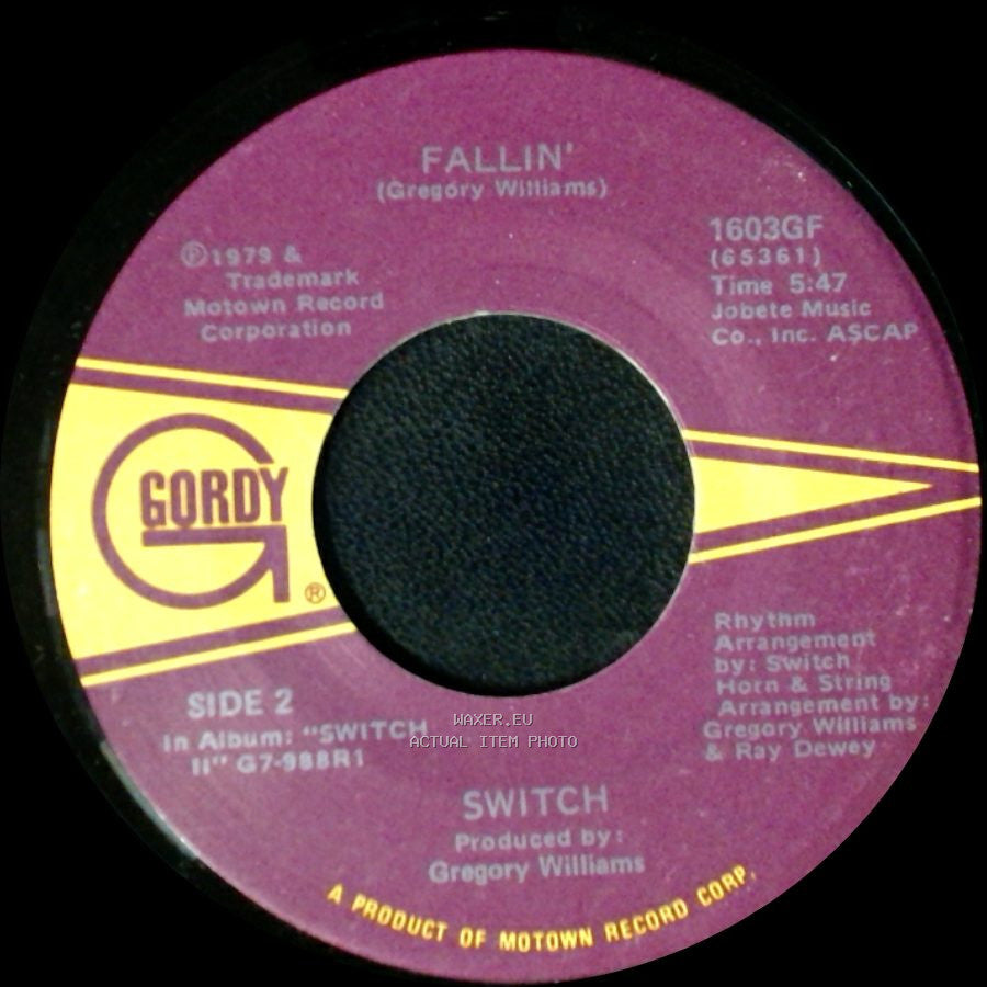 Switch - Call On Me / Fallin' side B