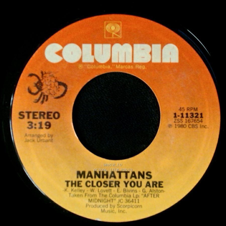 Manhattans - The Closer You Are / Girl Of My Dream side A