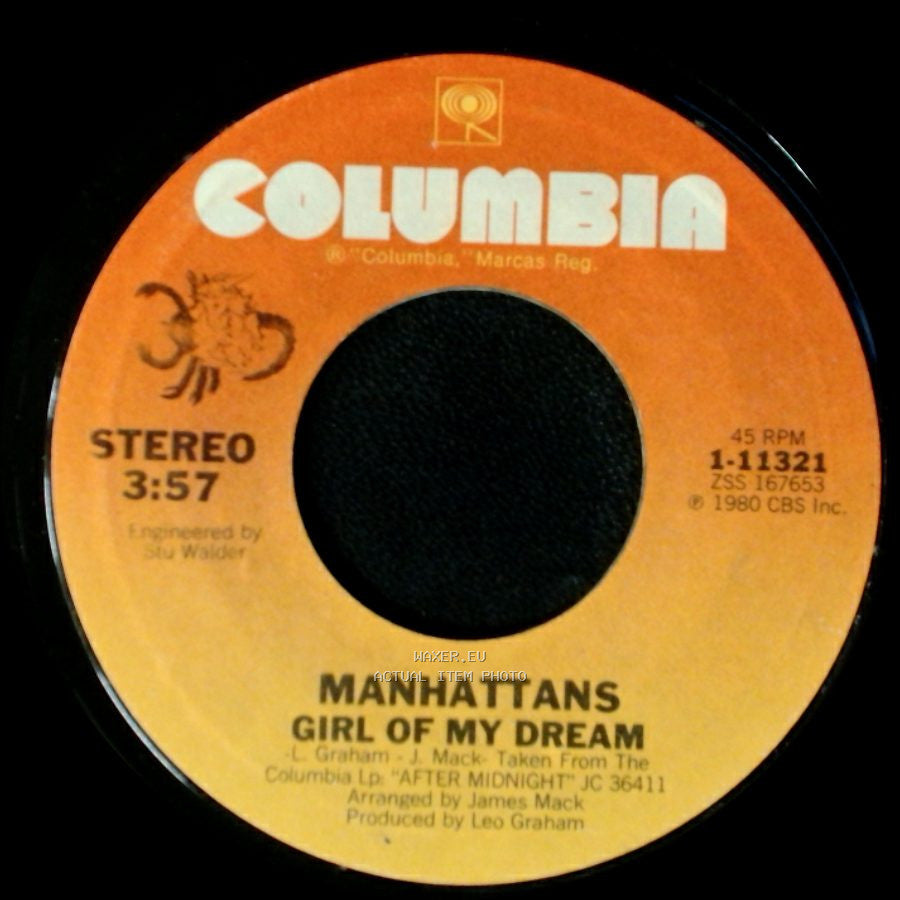 Manhattans - The Closer You Are / Girl Of My Dream side B