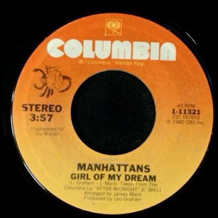 Manhattans - The Closer You Are / Girl Of My Dream side B
