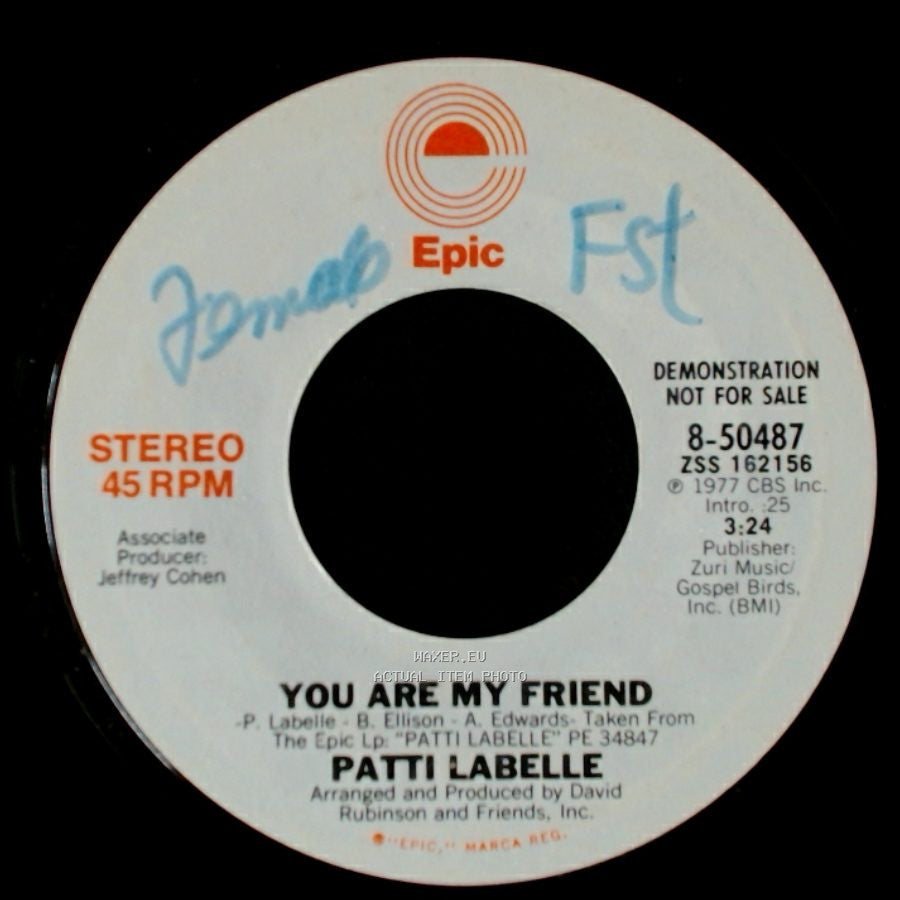 Patti Labelle - You Are My Friend / You Are My Friend side A