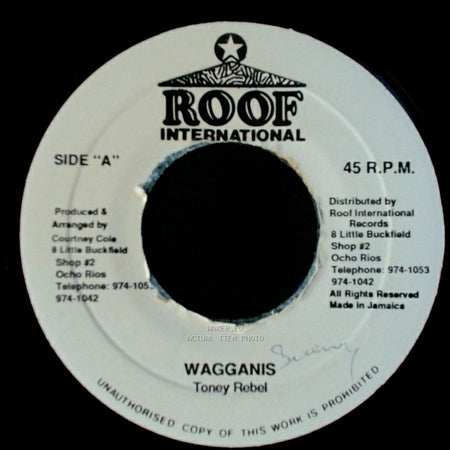 Tony Rebel - Wagganis / Version side A