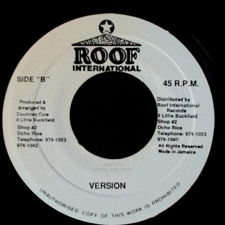 Tony Rebel - Wagganis / Version side B
