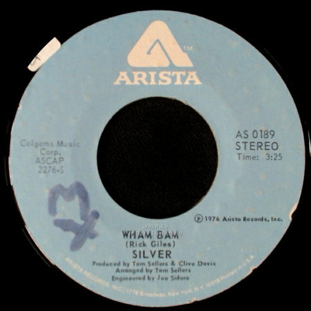Silver - Wham Bam / Right On Time side A