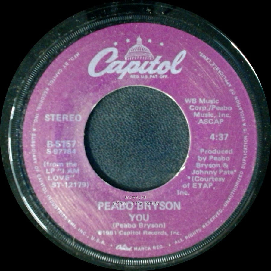 Peabo Bryson - You / Give Me Your Love side A