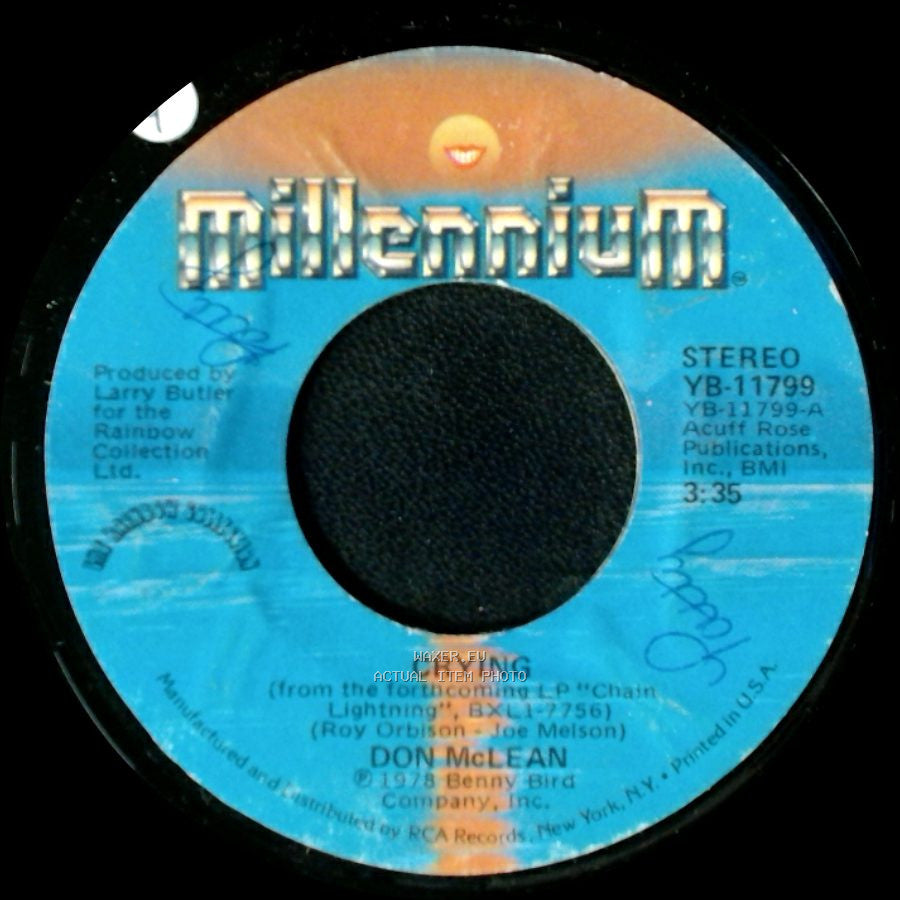 Don Mclean - Crying / Genesis (In The Beginning) side A