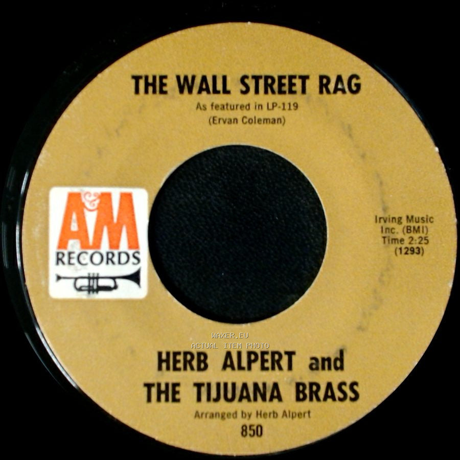 Herb Alpert And The Tijuana Brass - Casino Royale / The Wall Street Rag side B