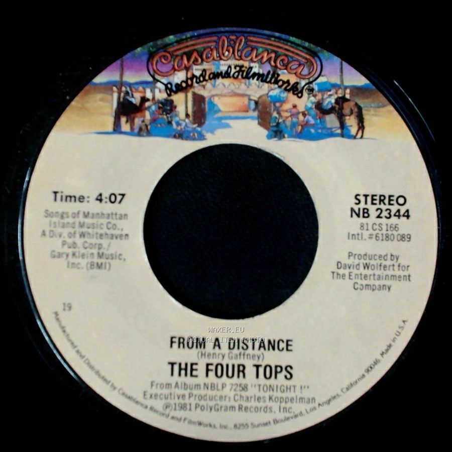 The Four Tops - Let Me Set You Free / From A Distance side B