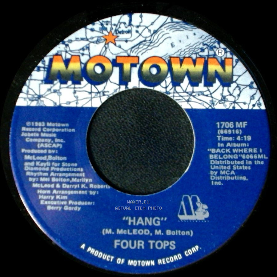 Four Tops - Hang / I Just Can't Walk Away side A