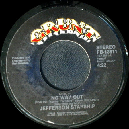 Jefferson Starship - No Way Out / Rose Goes To Yale side A