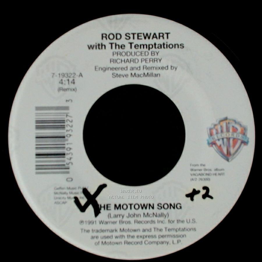Rod Stewart With The Temptations / Rod Stewart - The Motown Song / Sweet Soul Music side A