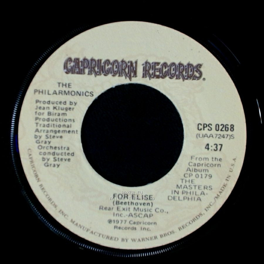 The Philarmonics - A La Turka / For Elise side B