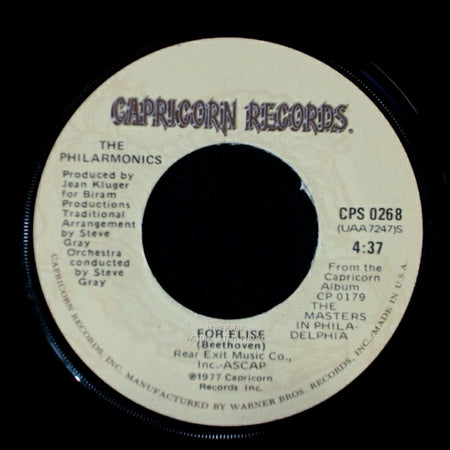 The Philharmonics - A La Turka / For Elise (Beethoven) side B