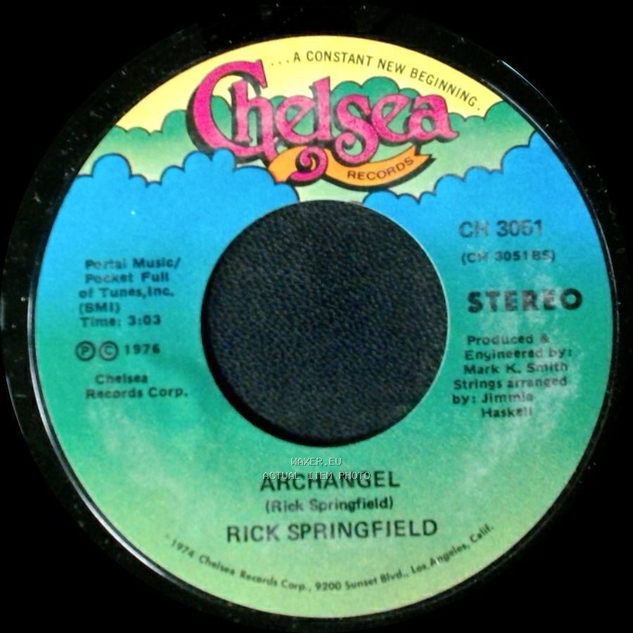 Rick Springfield - Archangel / Take A Hand side A