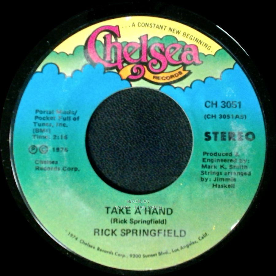 Rick Springfield - Archangel / Take A Hand side A
