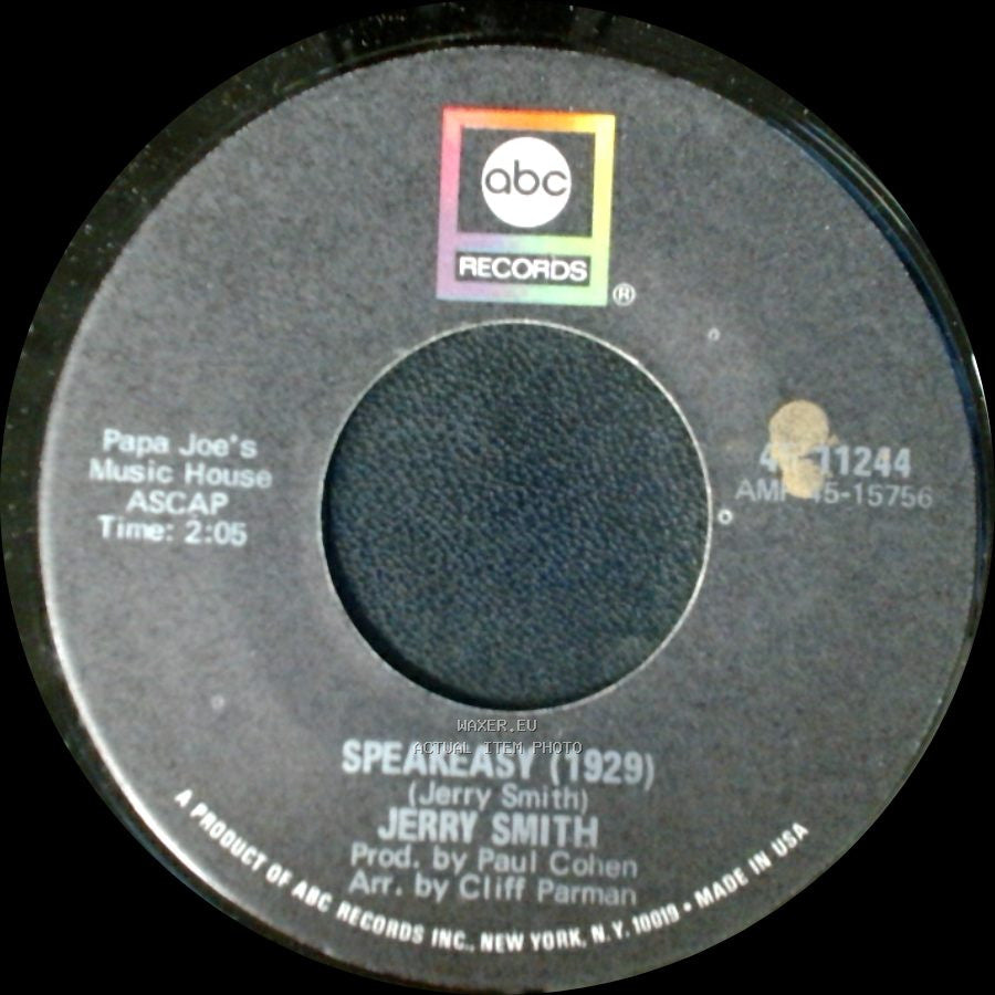 Jerry Smith - Tokyo Butterfly / Speakeasy side B