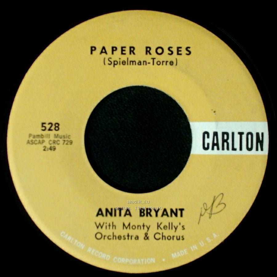 Anita Bryant - Mixed Emotions / Paper Roses side B