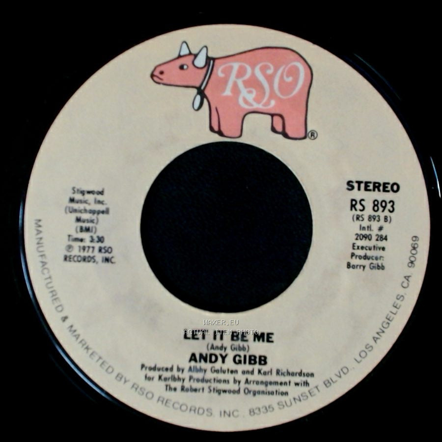 Andy Gibb - Shadow Dancing / Let It Be Me side B