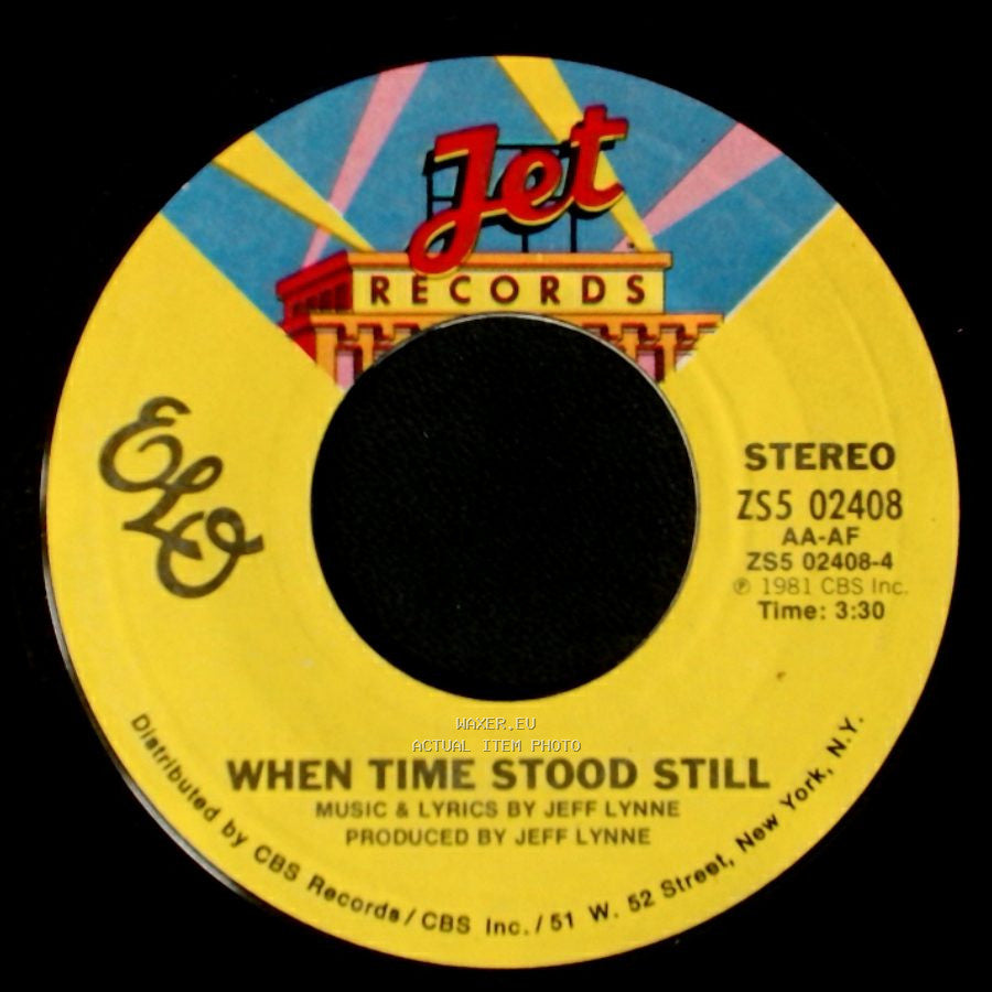 Electric Light Orchestra / Elo - Hold On Tight / When Time Stood Still side B