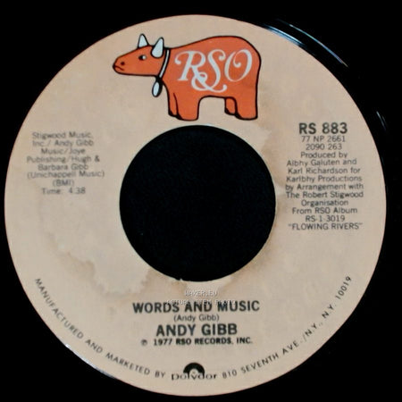 Andy Gibb - Words And Music / (Love Is) Thicker Than Water side A