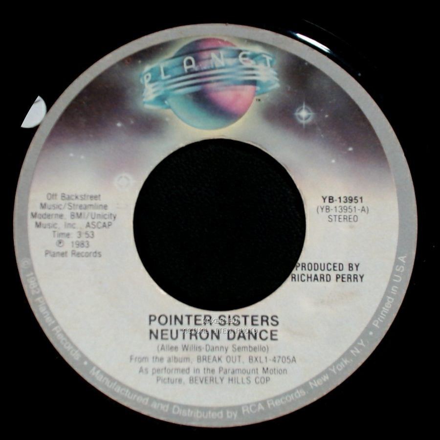 Pointer Sisters - Neutron Dance / Telegraph Your Love side A