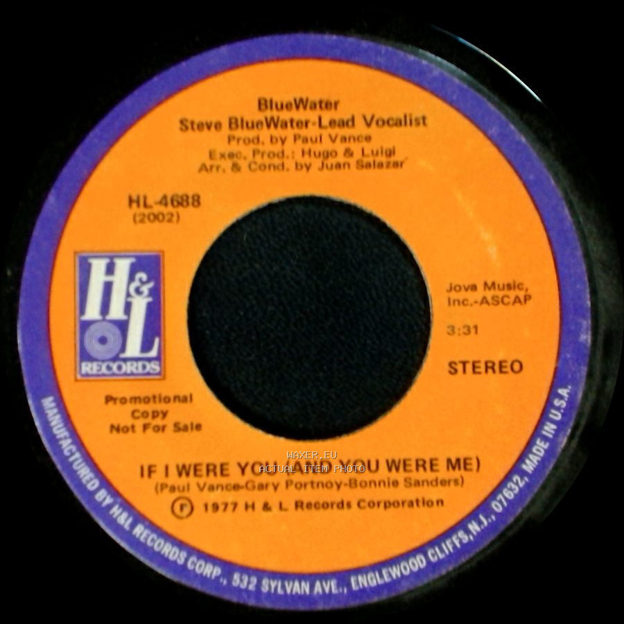 Steve Bluewater - If I Were You (And You Were Me) / If I Were You (And You Were Me) side A