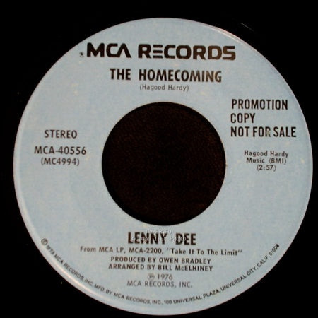 Lenny Dee - The Homecoming / Deep Purple side A
