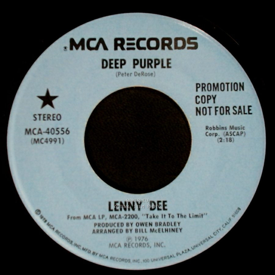 Lenny Dee - The Homecoming / Deep Purple side B