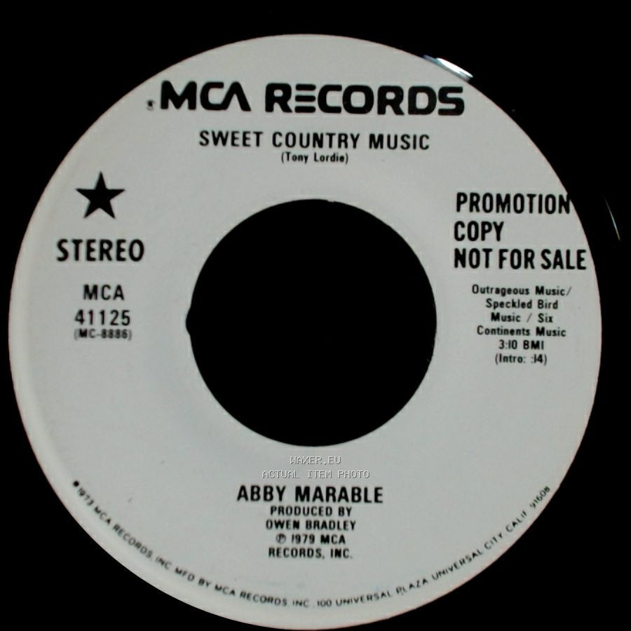 Abby Marable - Sweet Country Music / Sweet Country Music side A