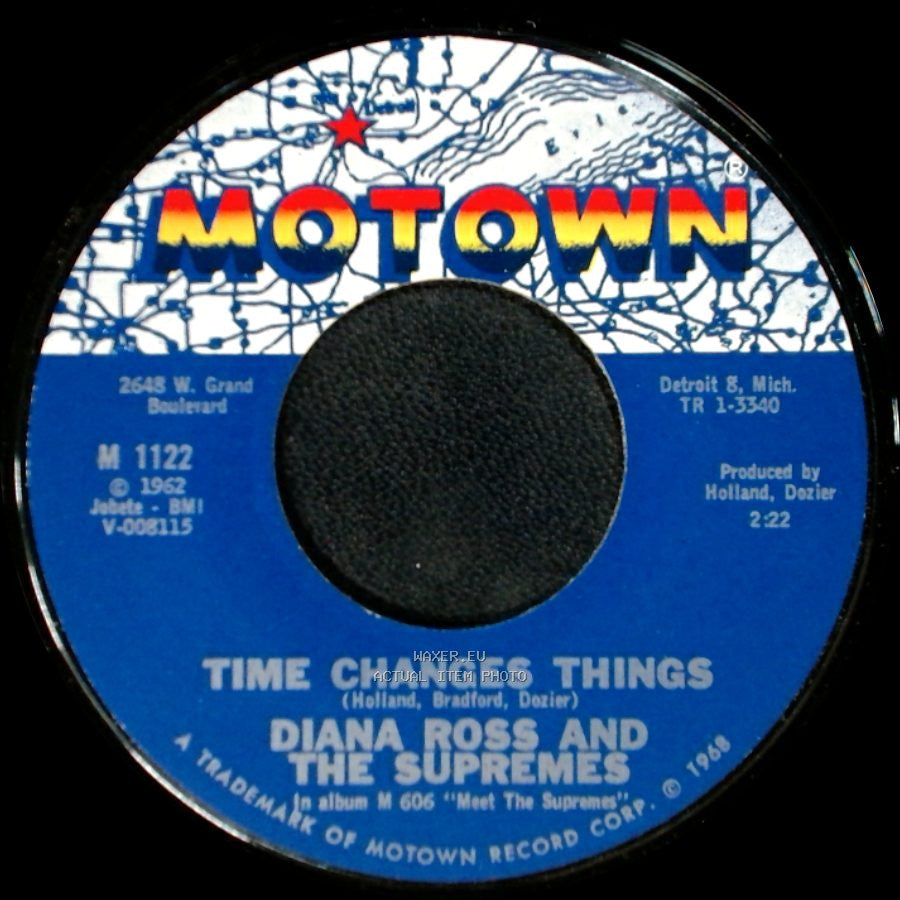 Diana Ross And The Supremes - Forever Came Today / Time Changes Things side B