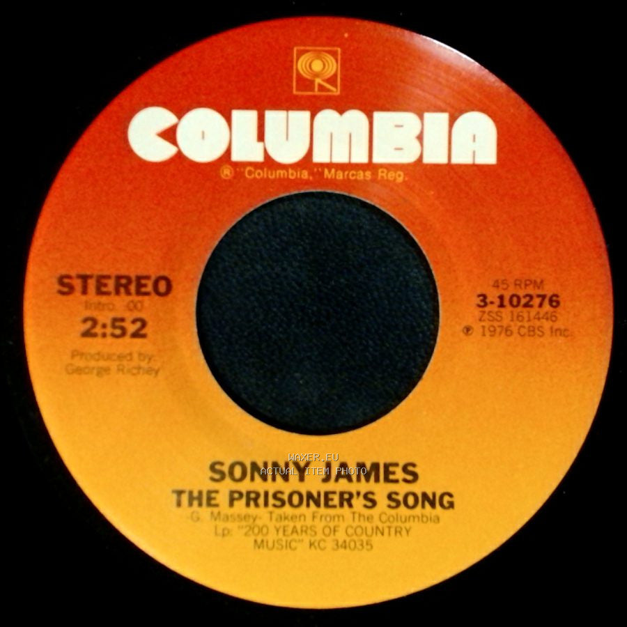 Sonny James - The Prisoner's Song / Back In The Saddle Again side A