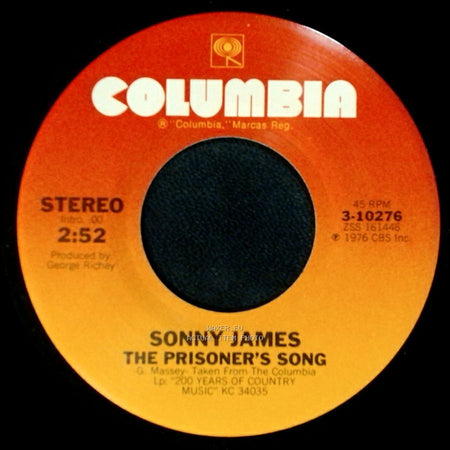 Sonny James - The Prisoner's Song / Back In The Saddle Again side A