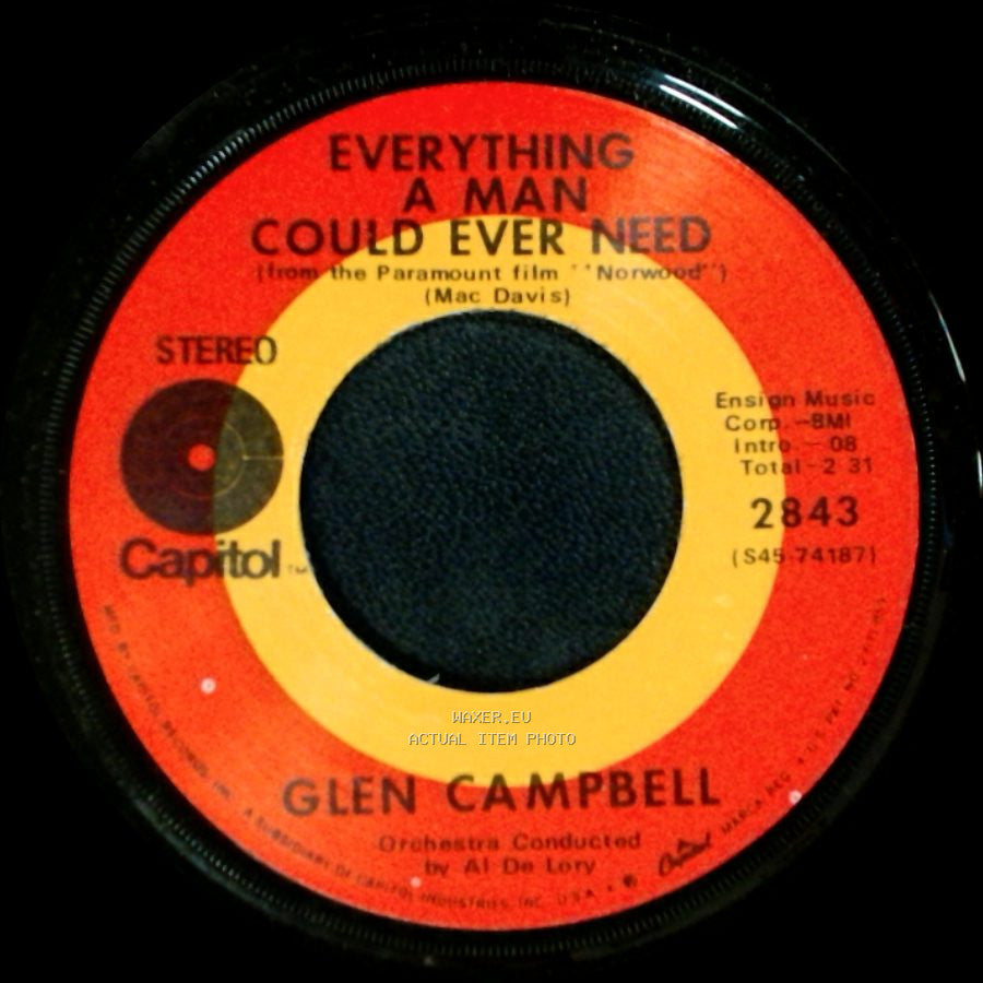 Glen Campbell - Norwood (Me And My Guitar) / Everything A Man Could Ever Need side B
