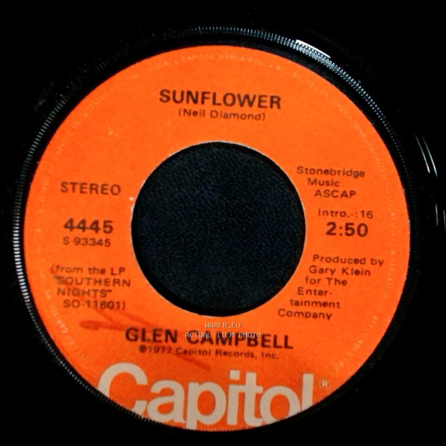 Glen Campbell - Sunflower / How High Did We Go side A