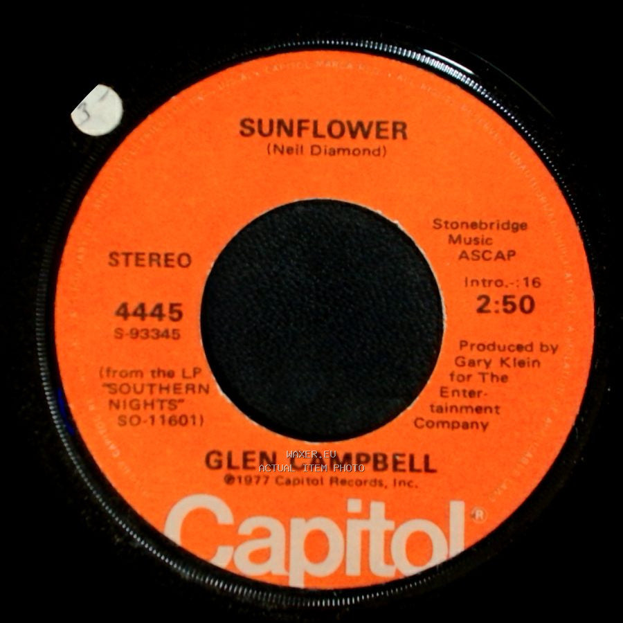 Glen Campbell - Sunflower / How High Did We Go side A