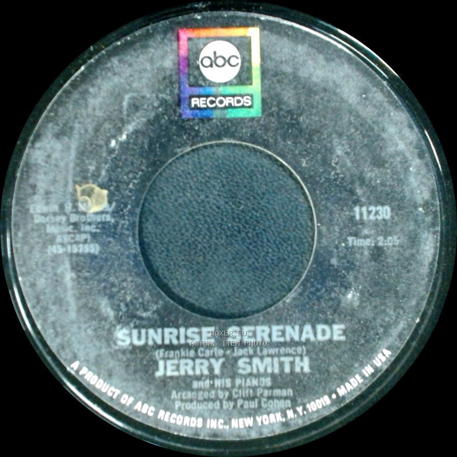 Jerry Smith And His Pianos - Sweet 'n' Sassy / Sunrise Serenade side B