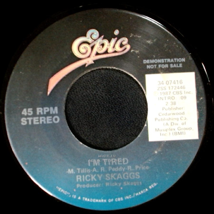 Ricky Skaggs - I'm Tired / I'm Tired side B
