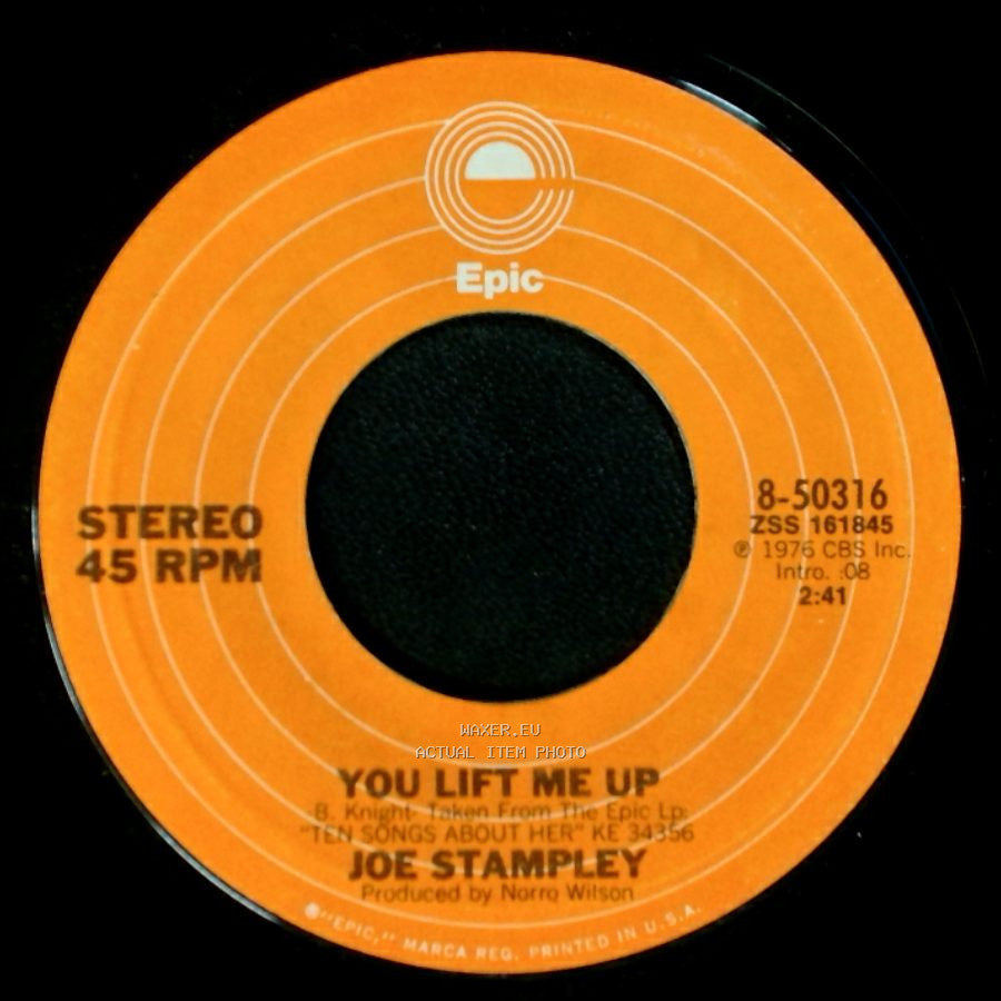 Joe Stampley - There She Goes Again / You Lift Me Up side B