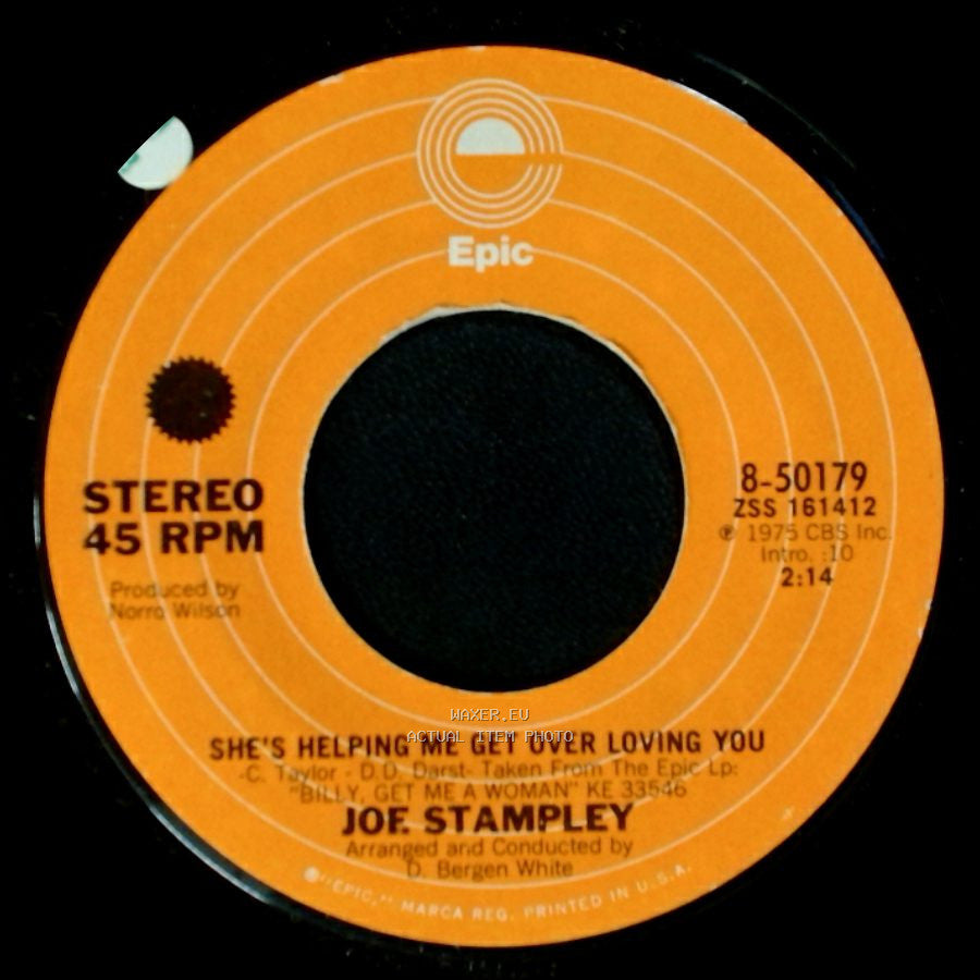 Joe Stampley - She's Helping Me Get Over Loving You / Ray Of Sunshine side A