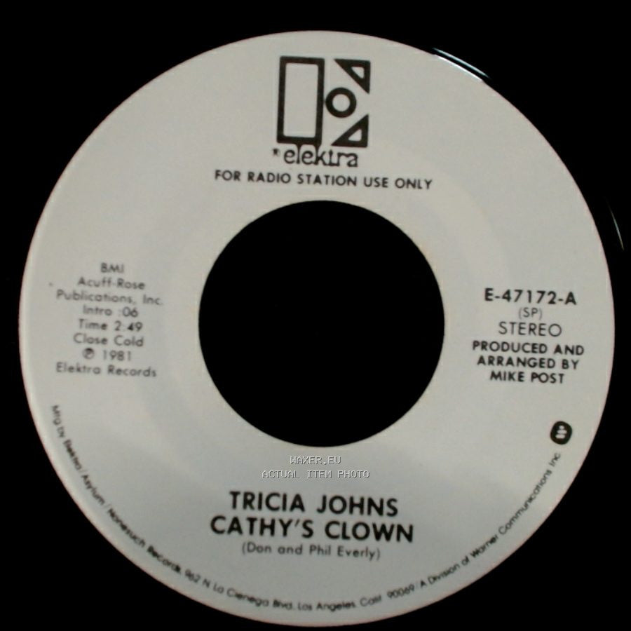 Tricia Johns - Cathy's Clown / Cathy's Clown side A