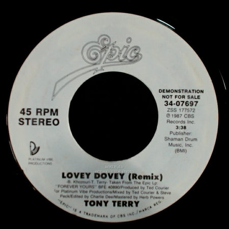 Tony Terry - Lovey Dovey (Remix) / Lovey Dovey (Remix) side A