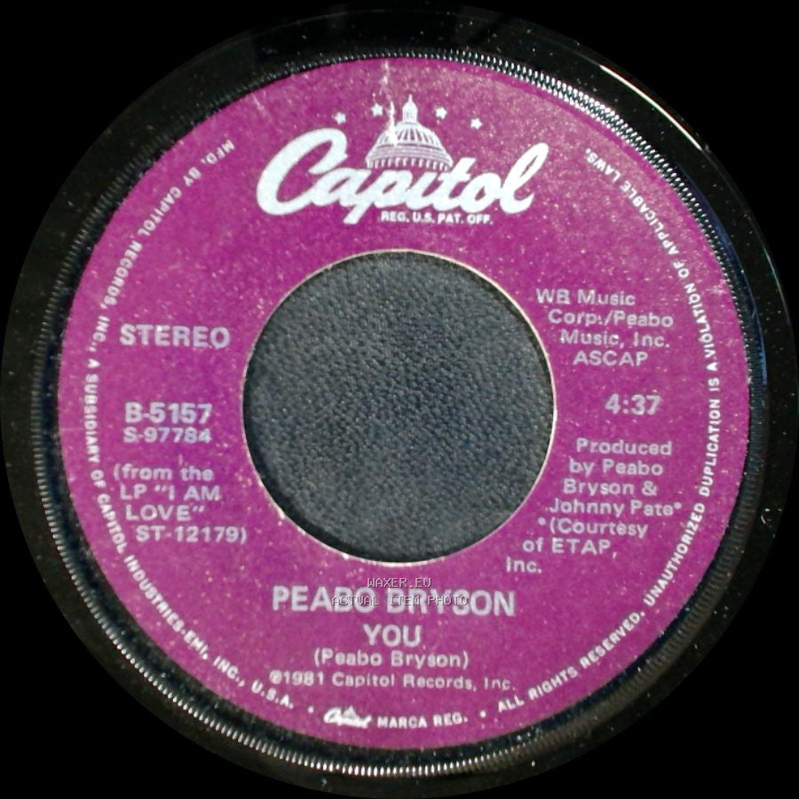 Peabo Bryson - You / Give Me Your Love side A