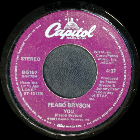 Peabo Bryson - You / Give Me Your Love side A