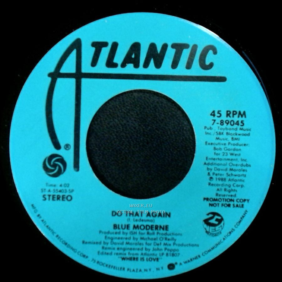 Blue Moderne - Do That Again / Do That Again side A