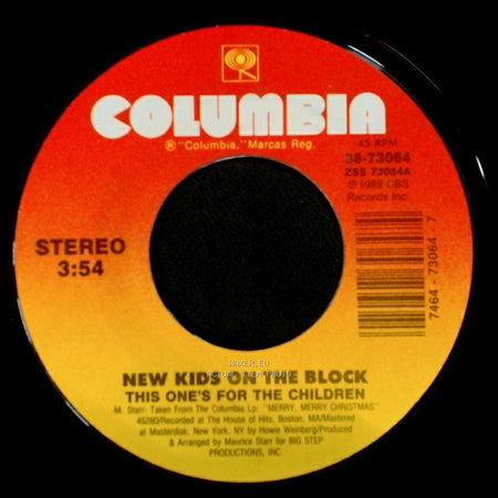 New Kids On The Block - This One's For The Children / Funky, Funky Xmas side A