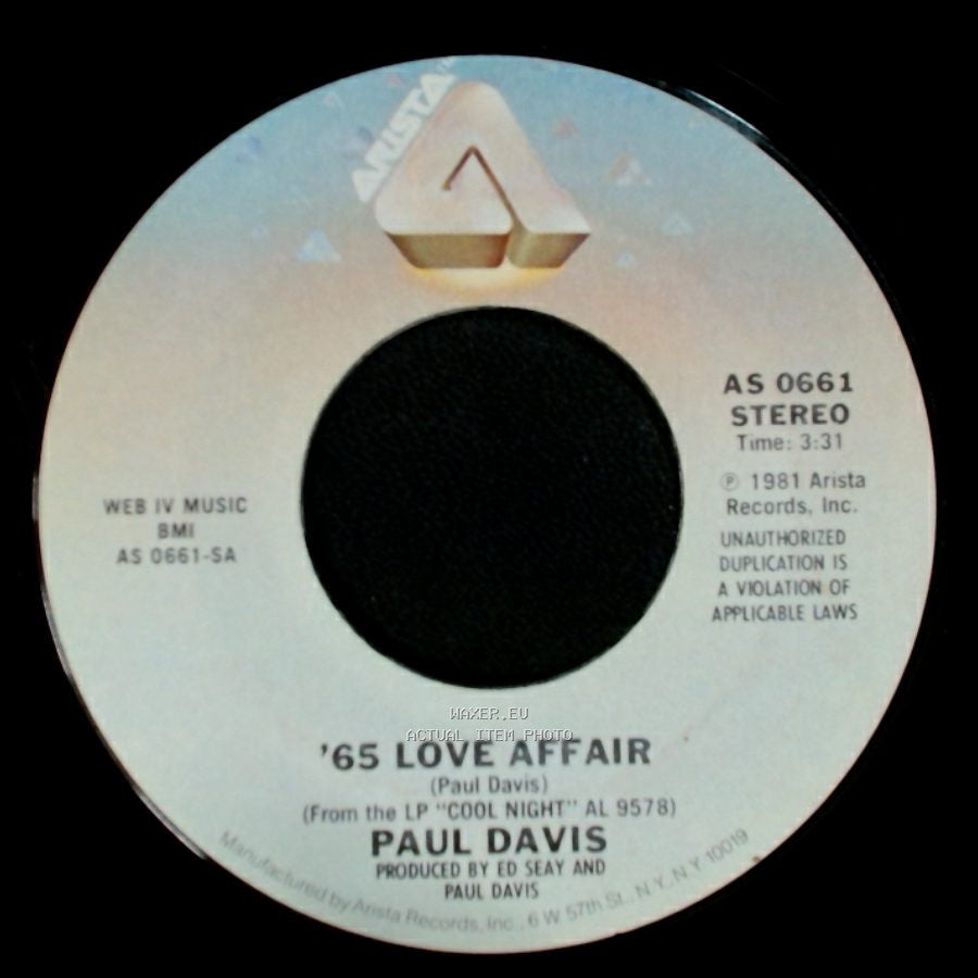 Paul Davis - '65 Love Affair / We're Still Together side A